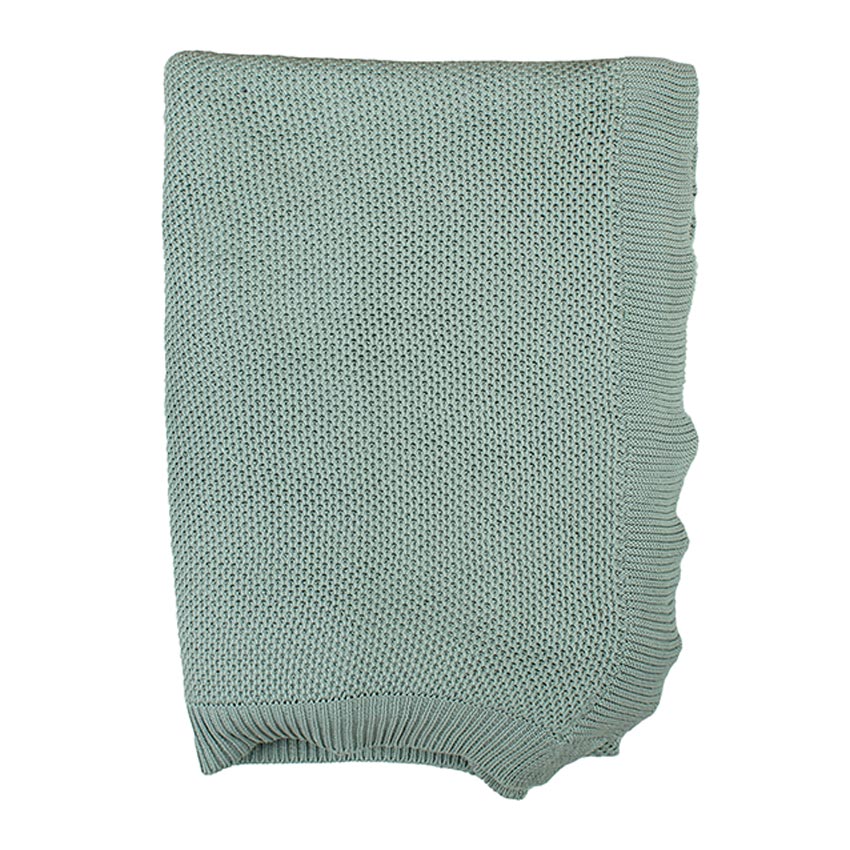 Fresh Vibrant Knitted Cotton Throw | 56 x 90 inches