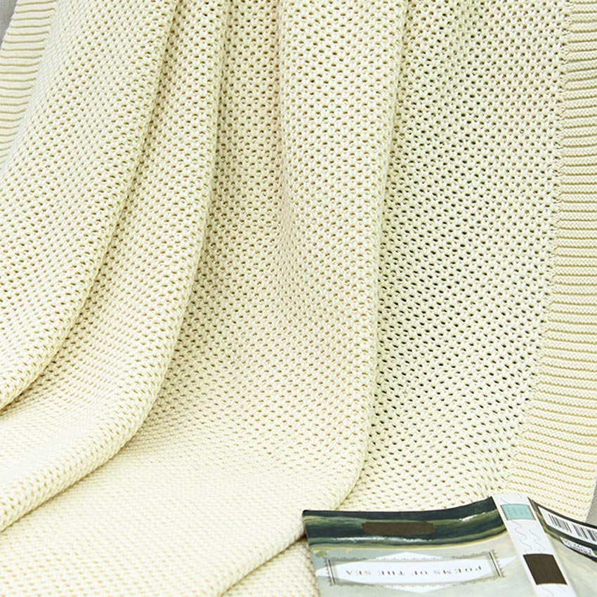Fresh Vibrant Knitted Cotton Throw | 56 x 90 inches