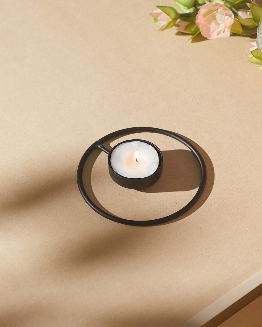 Rustic Radiance Tea Light Candle Holders | Set Of 4 | 4 x 2 inches