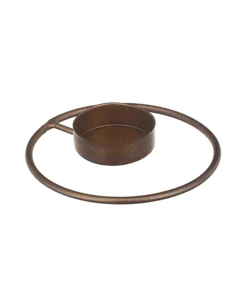 Rustic Radiance Tea Light Candle Holders | Set Of 4 | 4 x 2 inches