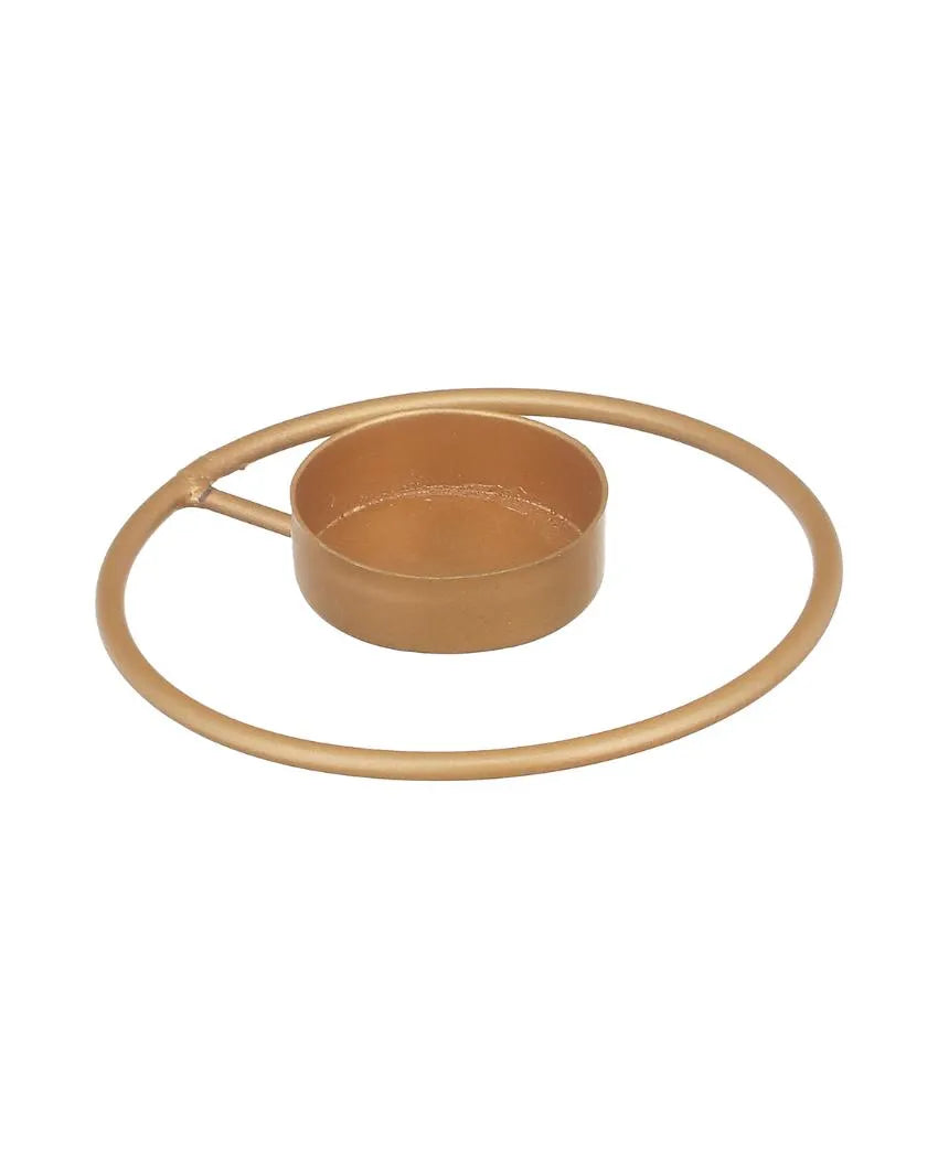 Rustic Radiance Tea Light Candle Holders | Set Of 4 | 4 x 2 inches