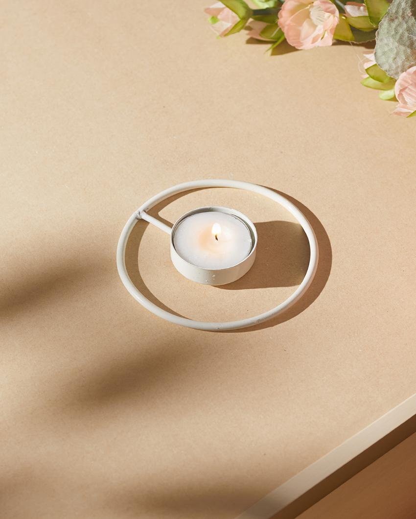 Rustic Radiance Tea Light Candle Holders | Set Of 4 | 4 x 2 inches