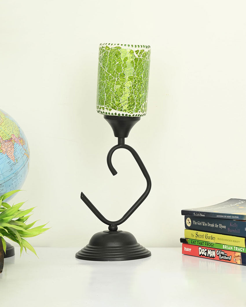 Home Decor Green Handcrafted Table lamp | 6 x 15 inches