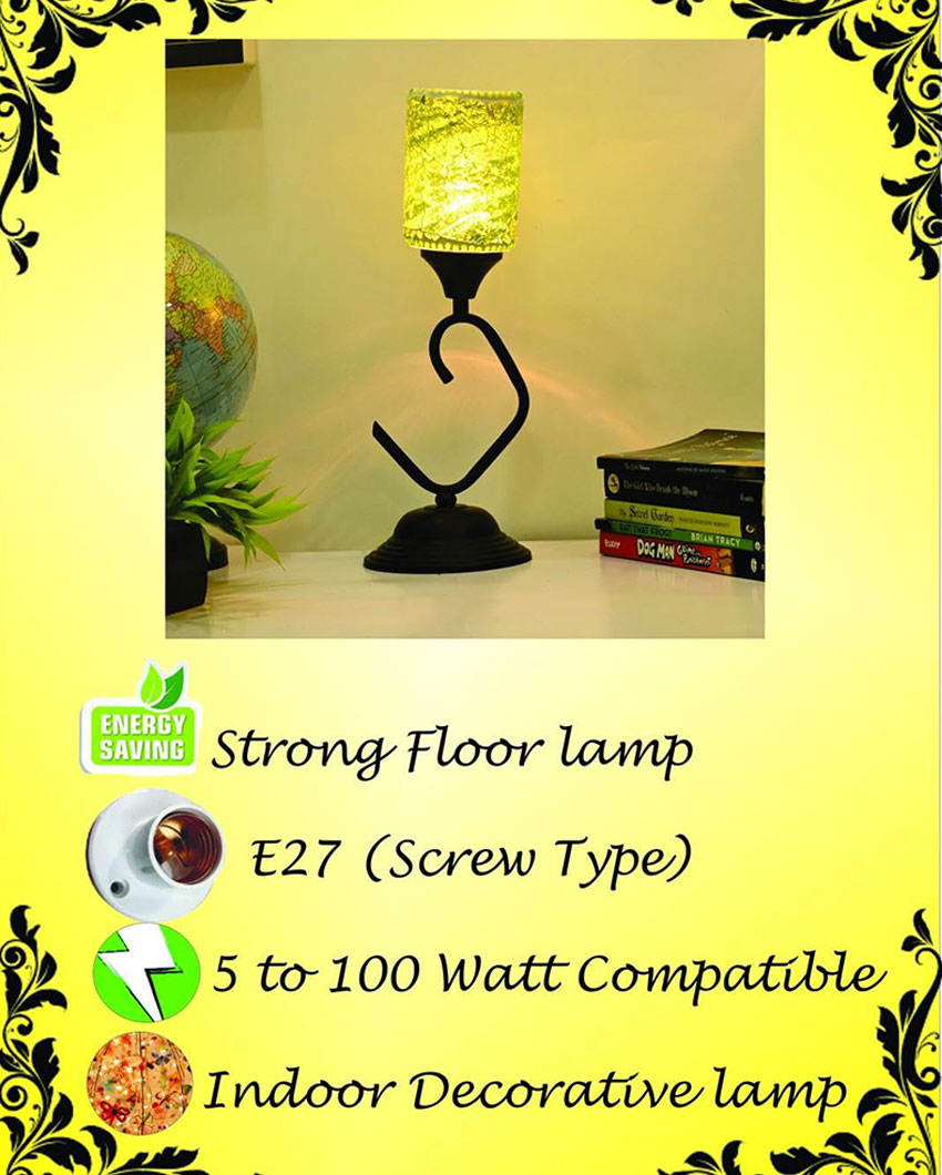 Home Decor Green Handcrafted Table lamp | 6 x 15 inches