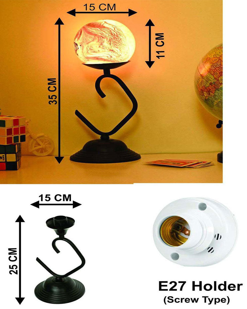 Ideal Room White Bedside Light Table lamp | 6 x 14 inches