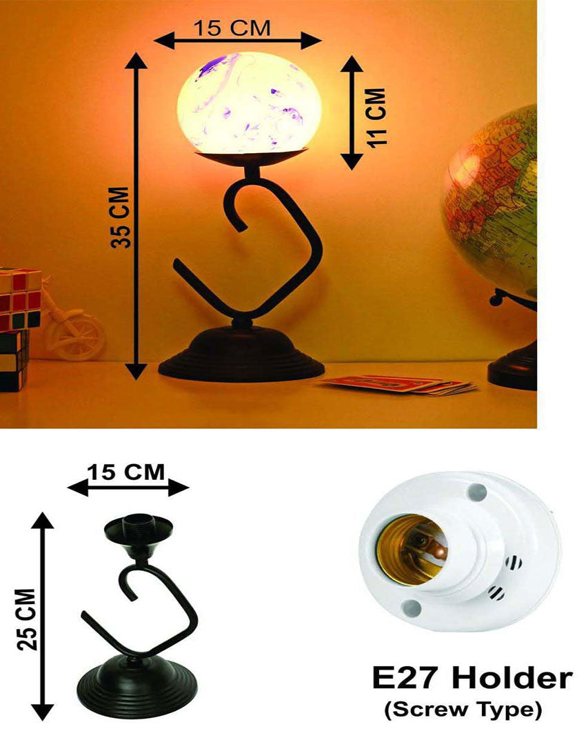 Quality Indoor Blue Reading Light Table lamp | 6 x 14 inches