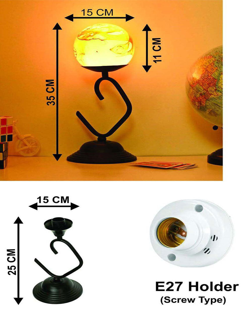 Durable Lighting Brown Handcrafted Table lamp | 6 x 14 inches