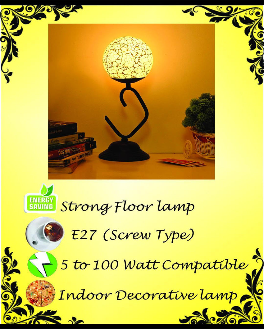 Simple Home Green Metal Stand Table lamp | 6 x 15 inches