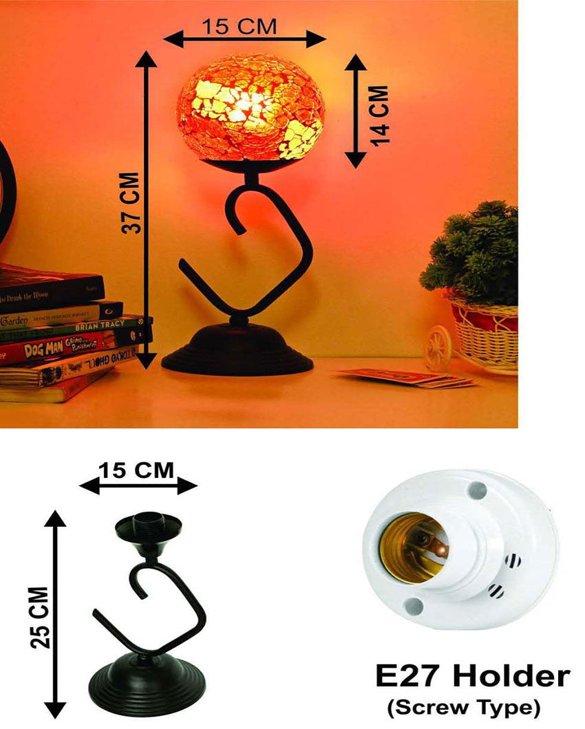 Easy Lighting Red Robust Stand Table lamp | 6 x 15 inches