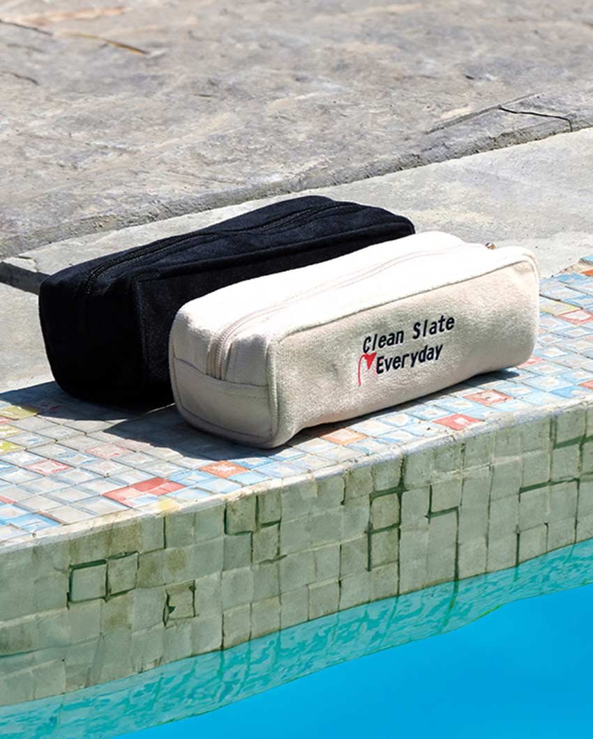 Marshmallow Wash Bag Make Up Pouch | 9 X 3 X 3 inches