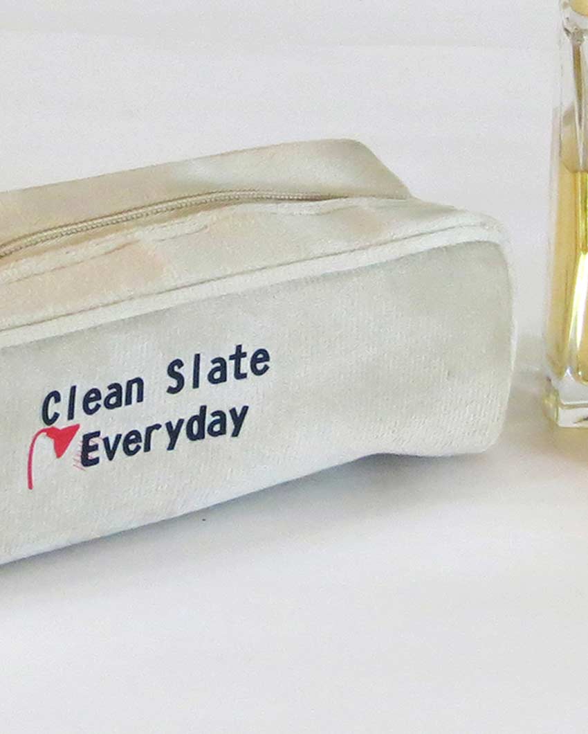 Marshmallow Wash Bag Make Up Pouch | 9 X 3 X 3 inches