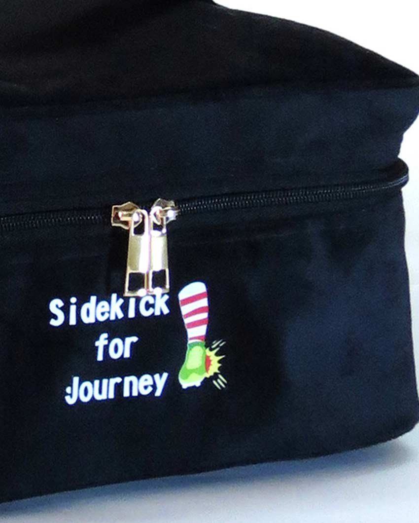 Stylish Black Currant Travel Pouches | Set Of 4
