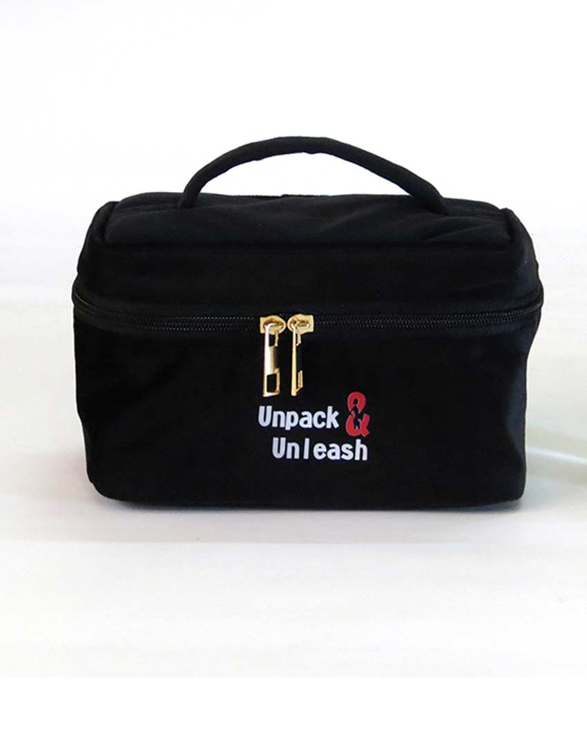 Stylish Black Currant Travel Pouches | Set Of 4