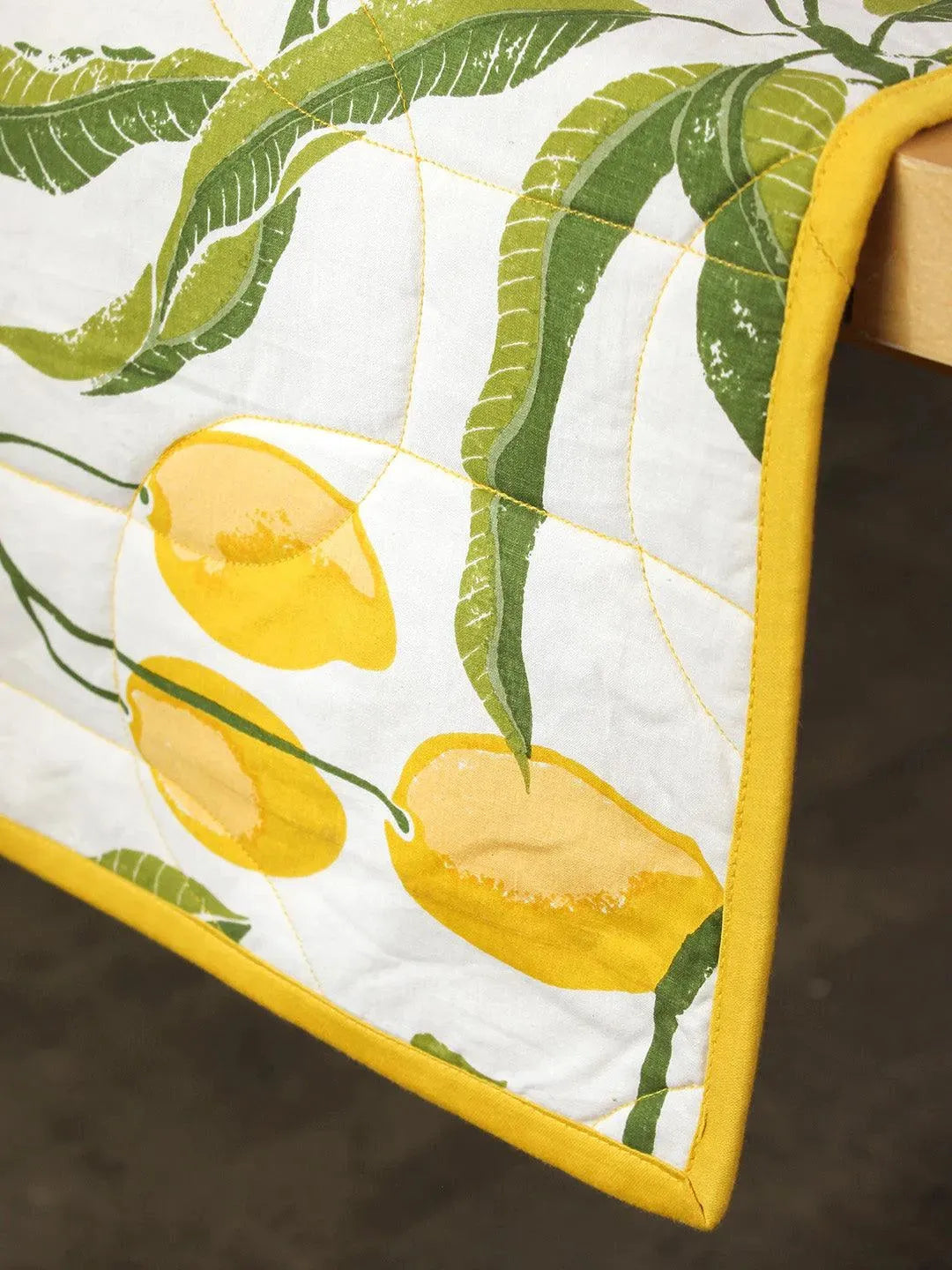 Yellow Rasaal Table Runner | 13 x 59 inches