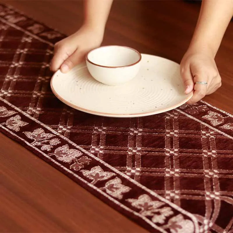 Check Chennile Lasercut Table Runner Default Title