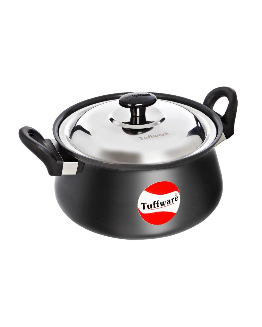 Non-Stick Cooking Pot Handi with Stainless Steel Lid