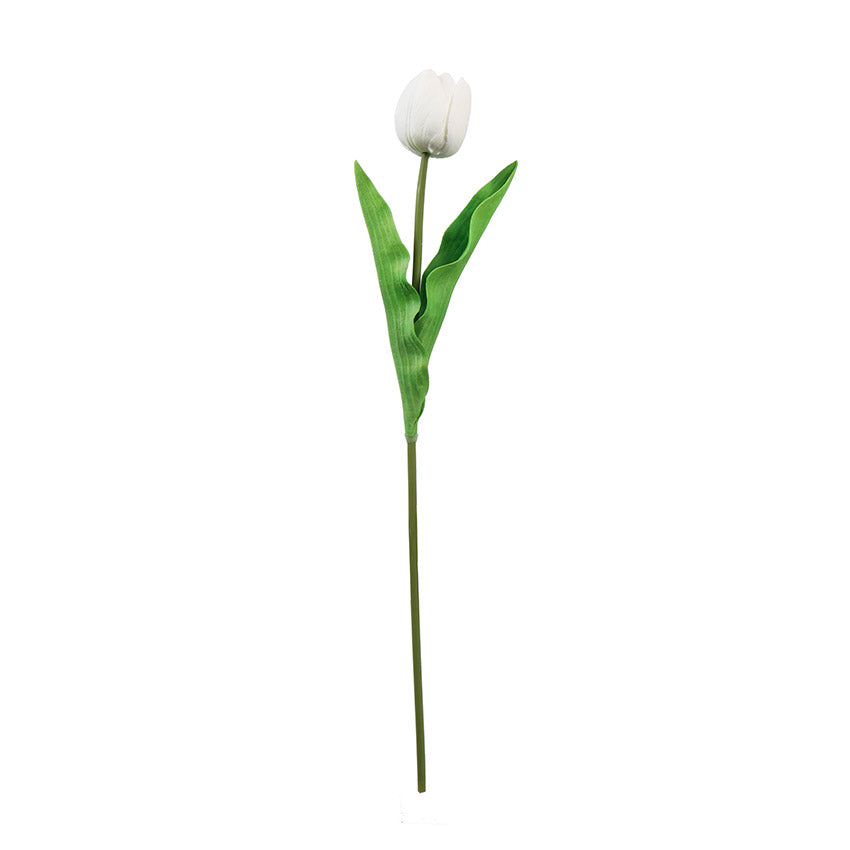Charming Artificial Tulip Flower Sticks Without Vase | Set of 5 | 1.6 feet