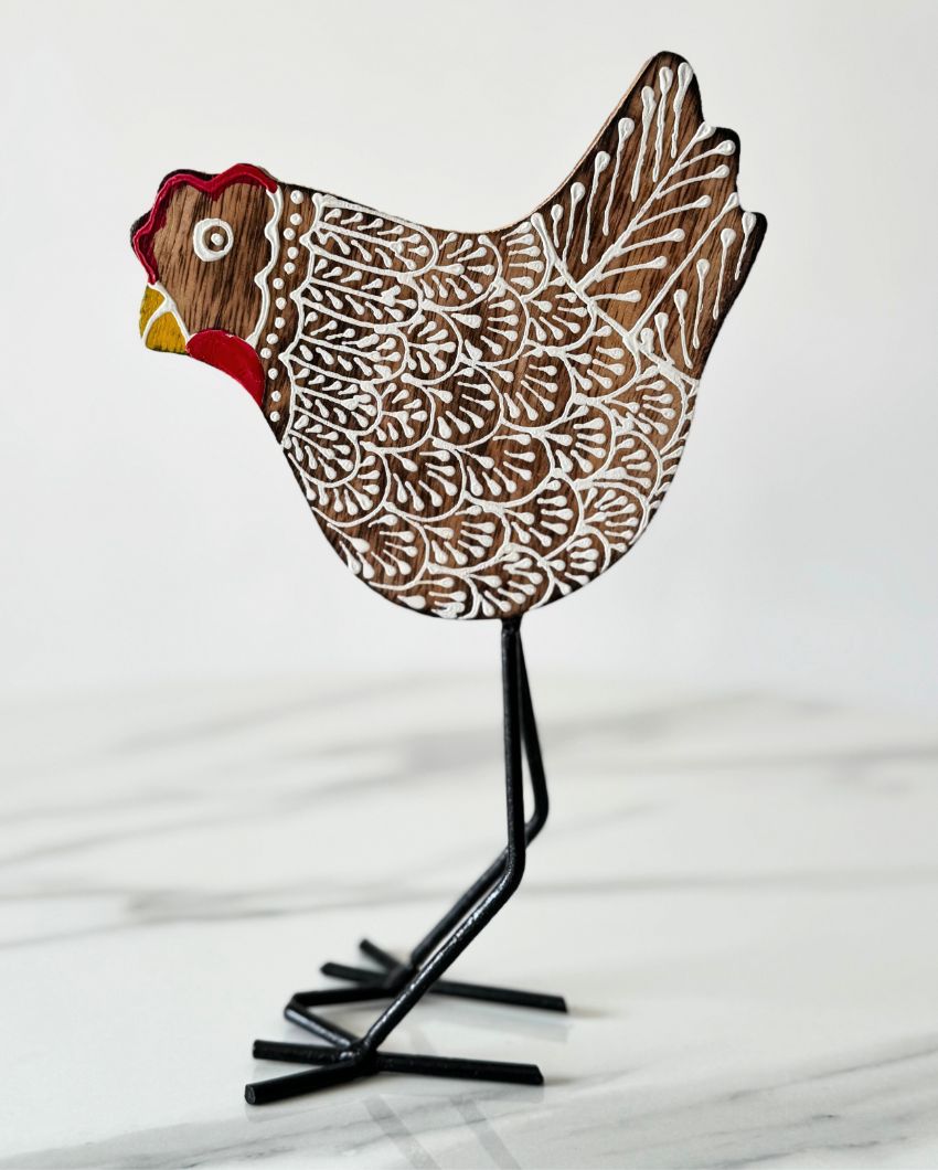 Kukdoo Koo Handmade Bird Table Decor | Set Of 2 | 6 x 10 inches