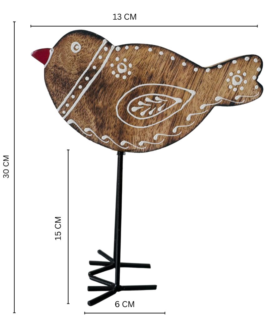 Myna Handmade Bird Table Decor | Set Of 2 | 6 x 10 inches