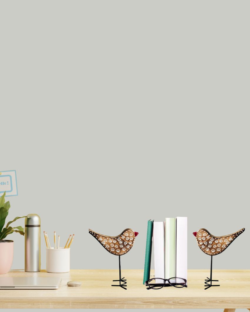 Sparrow Handmade Bird Table Decor | Set Of 2 | 6 x 10 inches