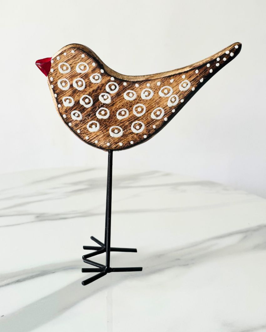 Sparrow Handmade Bird Table Decor | Set Of 2 | 6 x 10 inches