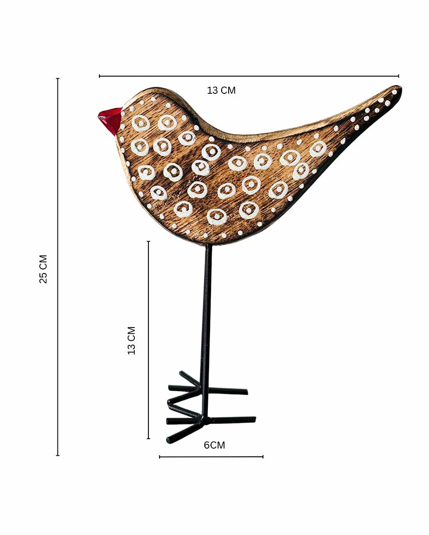 Sparrow Handmade Bird Table Decor | Set Of 2 | 6 x 10 inches