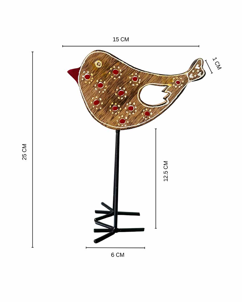 Twitte Handmade Bird Table Decor | Set Of 2 | 6 x 10 inches