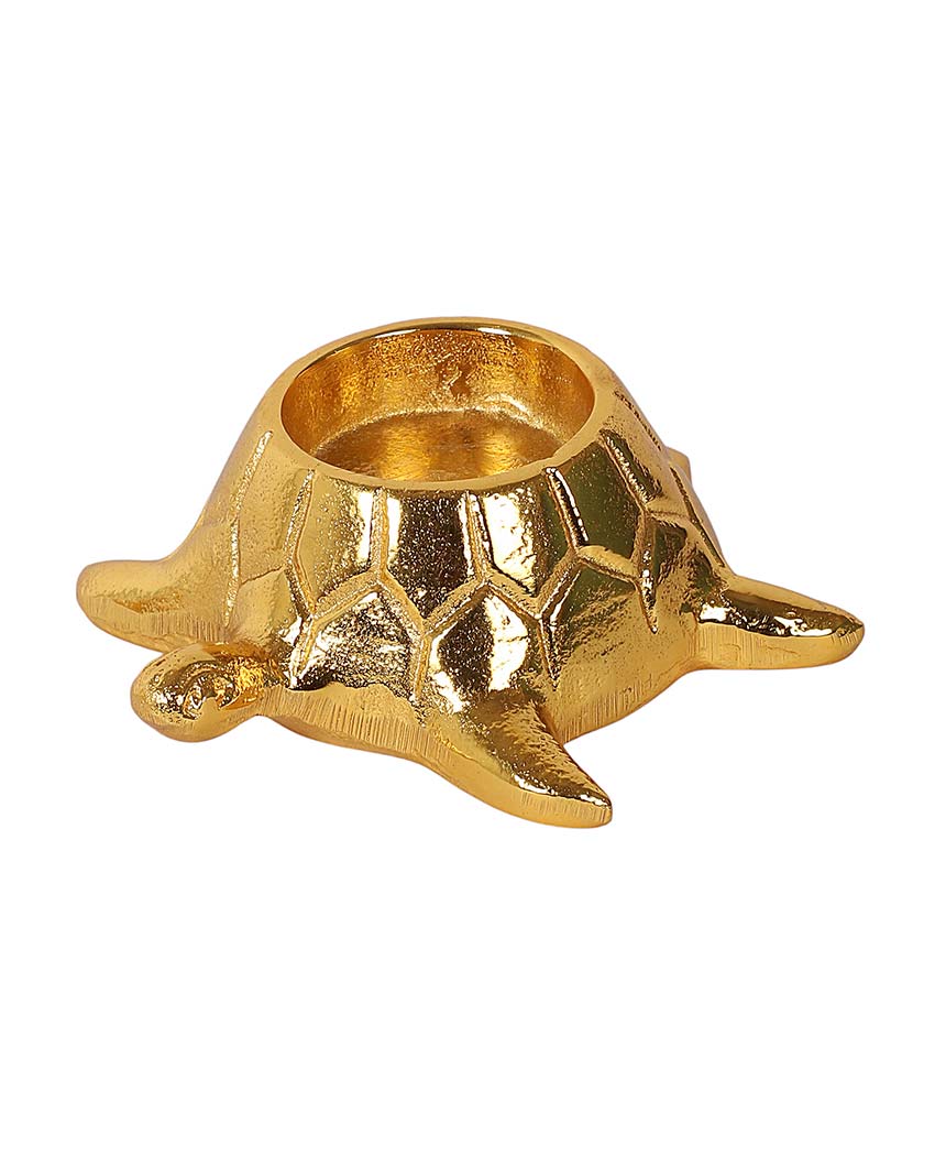 Aluminium Turtle Tealight Holders | Set Of 2 | 4 x 4 x 3 inches