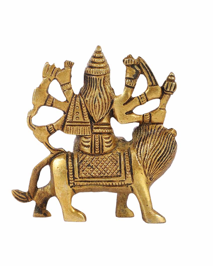 Brass Durga Maa Idol | 3 x 5 inches