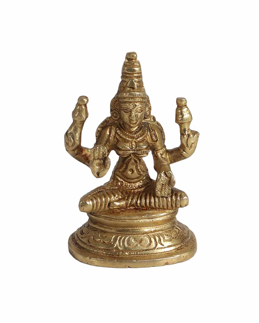 Brass Laxmi Ganesh & Saraswathi Idols | 3 Pieces