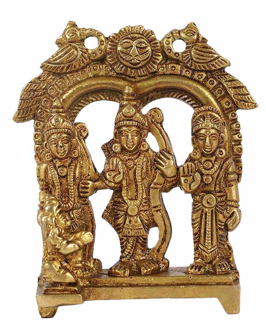 Alluring Brass Ram Darbar Idol | 4 x 5 inches