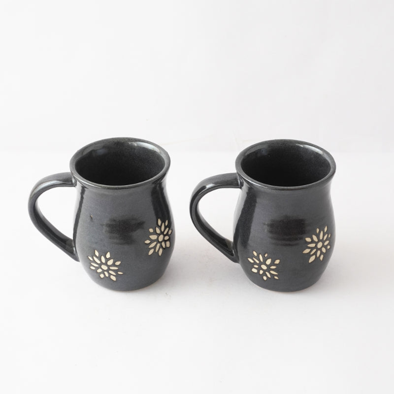 Black Suffolk Ceramic Mug | Set of 4 Default Title