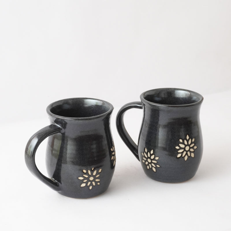 Black Suffolk Ceramic Mug | Set of 4 Default Title