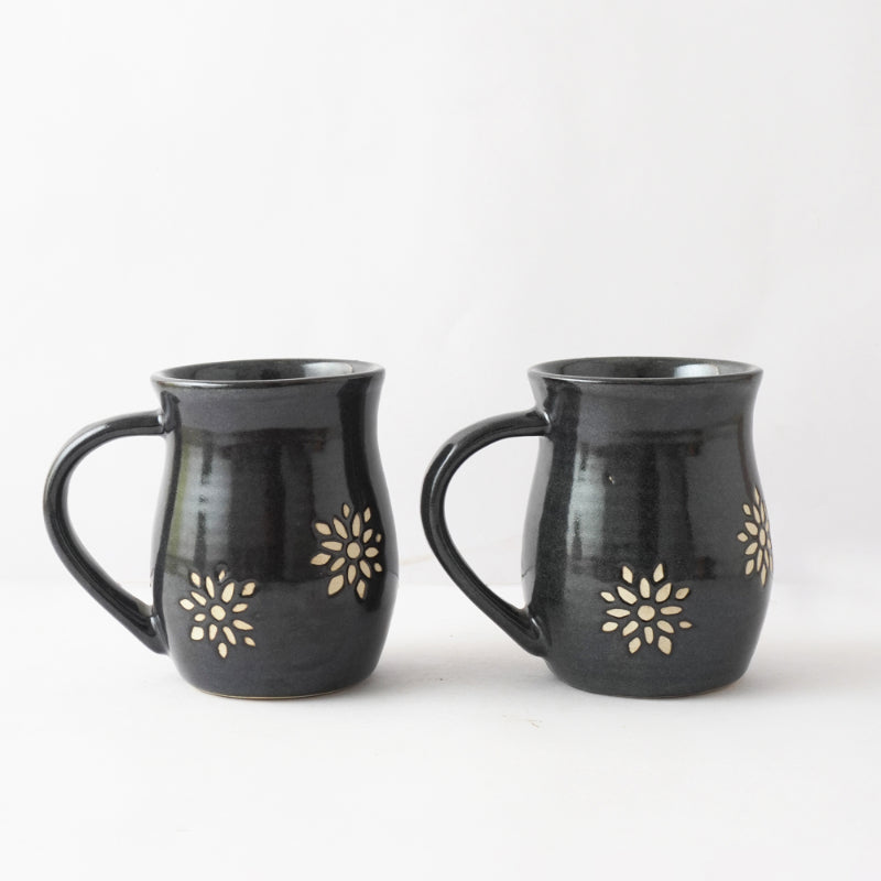 Black Suffolk Ceramic Mug | Set of 4 Default Title