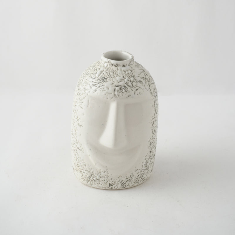 Poker Face Impressed Ceramic Vase Default Title