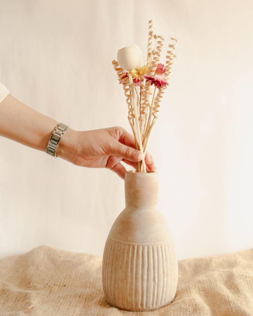 The Earthly Vase with Dried Flower Bunch