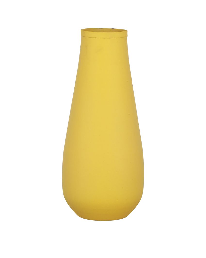Elegant Matte Finished Textured Metal Flower Vase | 3 x 7.8 inches