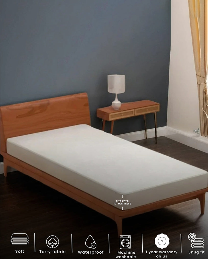 Prime Dream Guard Waterproof White Premium Bed Mattress Cover