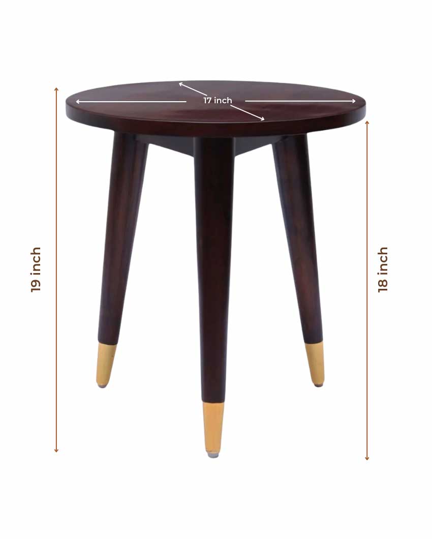 Zenith Teak Wood Nesting Table | 18 x 19 inches