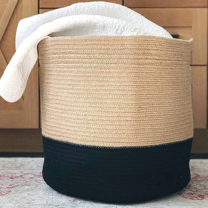 Black Buck Elegant Jute Basket