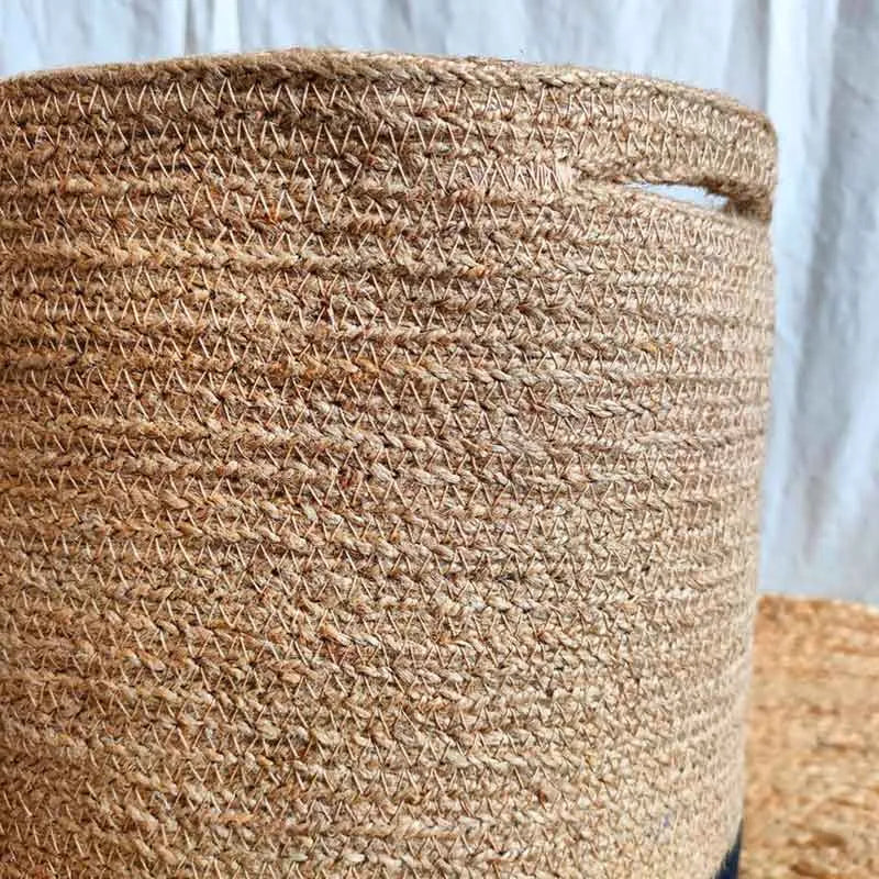 Black Buck Elegant Jute Basket