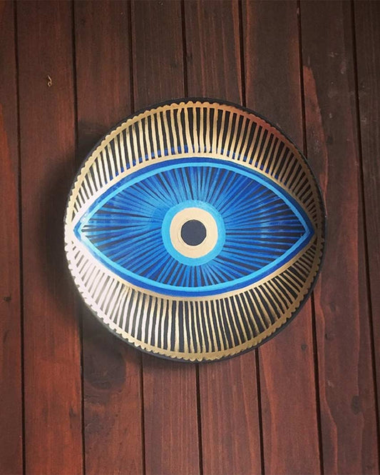 Blue Eye Evil Eye Porcelain Plate