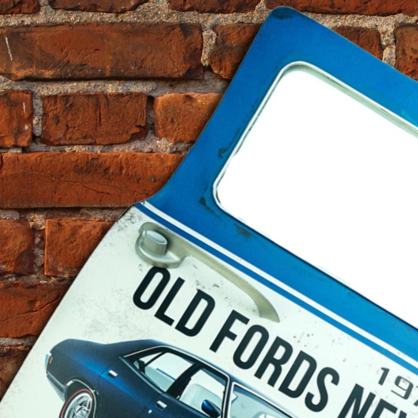 Retro Car Door Old Fords Wall Decor | 16 x 2 x 19 inches