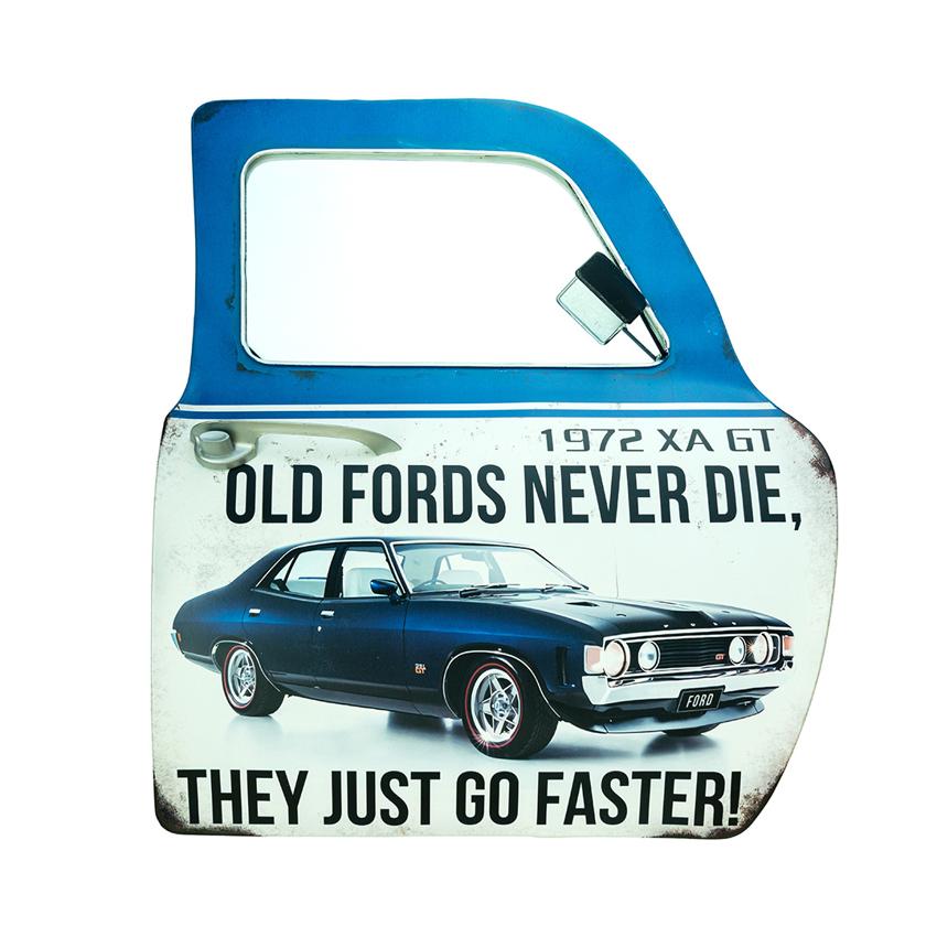 Retro Car Door Old Fords Wall Decor | 16 x 2 x 19 inches