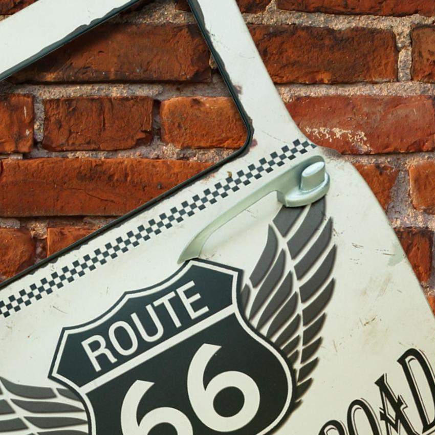 Retro Car Door Route 66 Mother Road Wall Decor | 16 x 2 x 19 inches