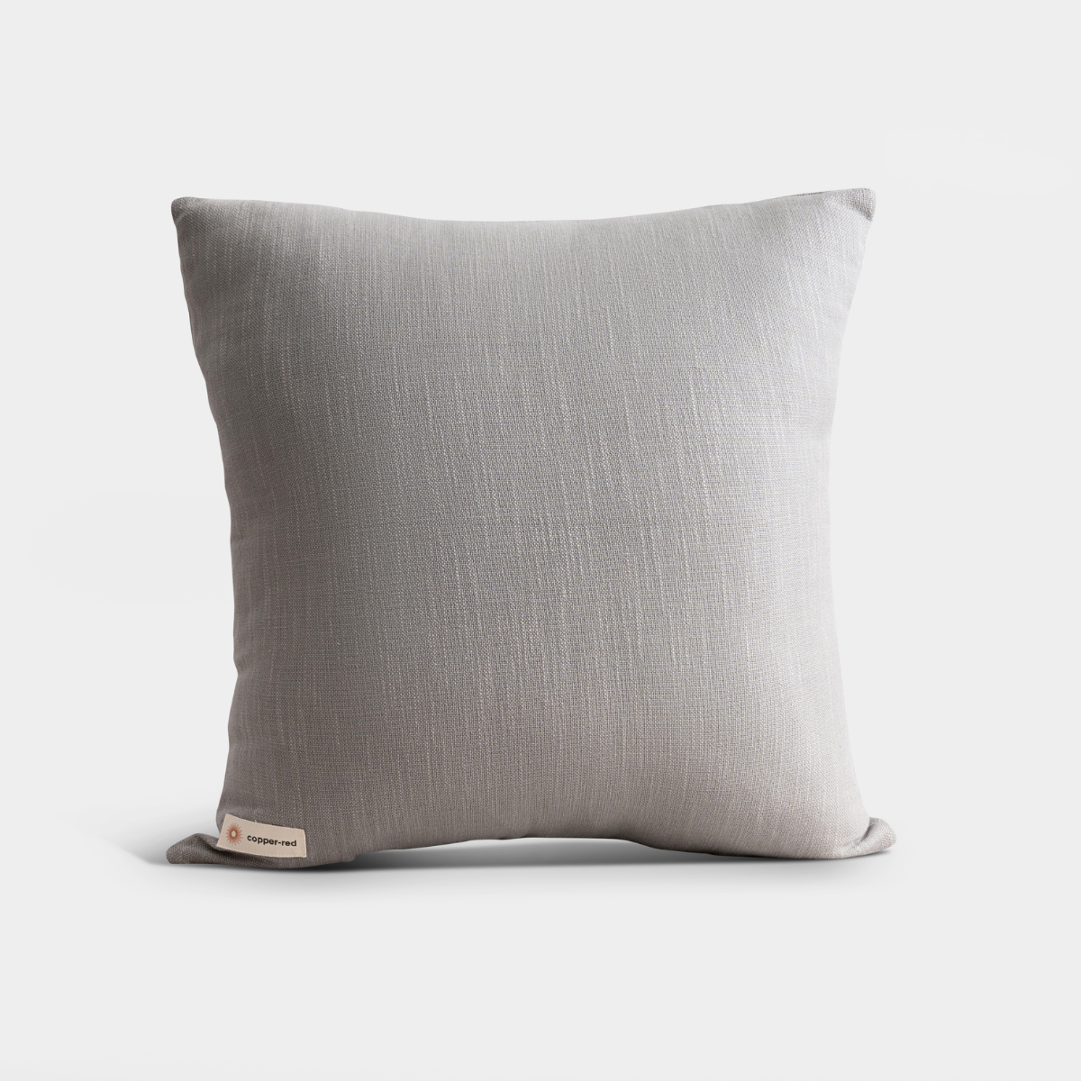 Exotic Saadiyat Ash Grey Pure Cotton Cushion Cover