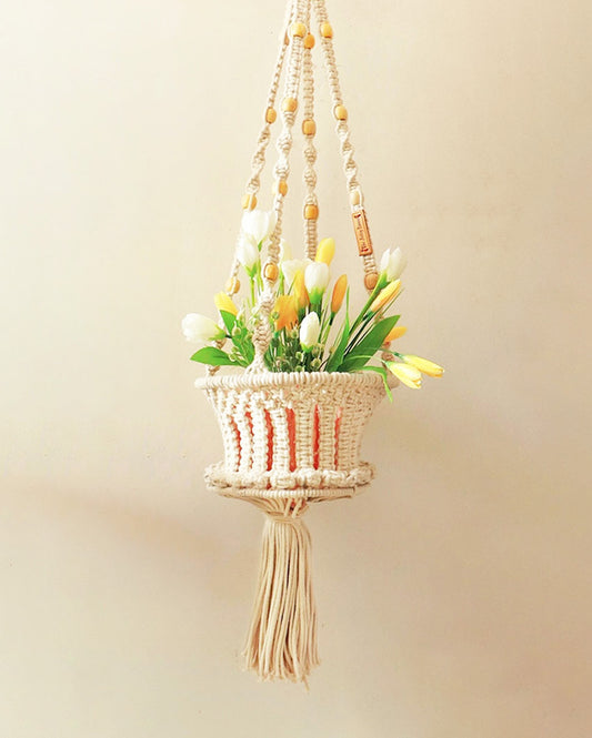 Gypsy Cotton Hanging Planter | 9 x 36 inches | 0.5 kg