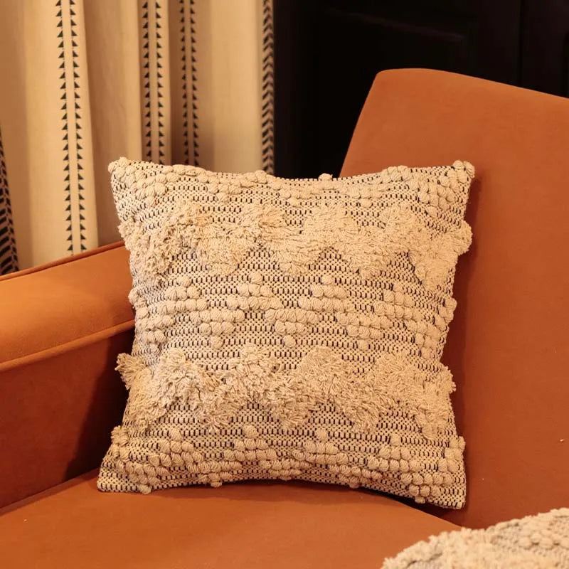 Hill Zigzag Dual Cotton Cushion Cover | 16 x 16 inches