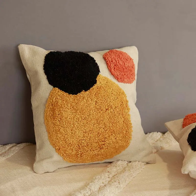 Dual Design Tufted Cushion Cover | 16 x 16 inches