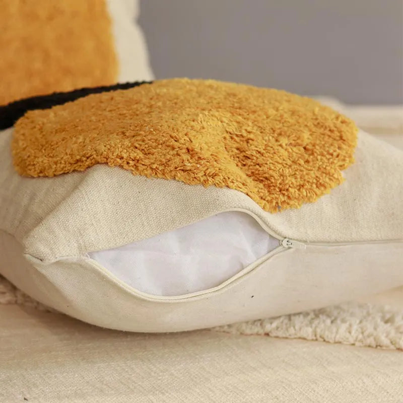 Dual Design Cotton Cushion Cover (Single)